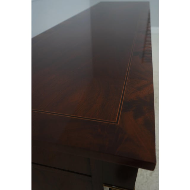 Kindel National Trust 3 Drawer Empire Flame Mahogany Sideboard For Sale - Image 9 of 18