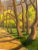 "Path at James River Park, Richmond". Landscape oil painting was painted onsite, "en plein air" in Richmond at the Pony...