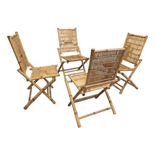 Bamboo Planation Chairs, 1960, Set of 4 For Sale
