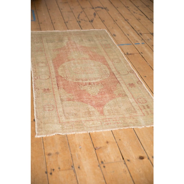 Traditional Vintage Distressed Oushak Rug Runner - 2'9" x 5'1" For Sale - Image 3 of 9