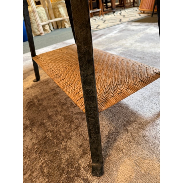 Marble + Wrought Iron Dining Table, Indoor/Outdoor For Sale - Image 11 of 12