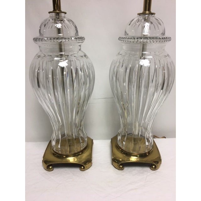 Crystal Ginger Jar Lamps A Pair Chairish