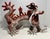 Stunning vintage Chinese porcelain dragon sculpture dating to approximately the 1950s. Expertly crafted and hand-decorated...