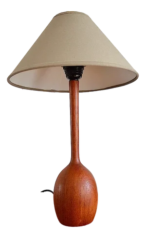 Teak Wooden Table Lamp from Luxus, 1960