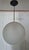 Vintage Pendant Lamp with White Marbled Spherical Glass Shade, 2000s For Sale - Image 4 of 7