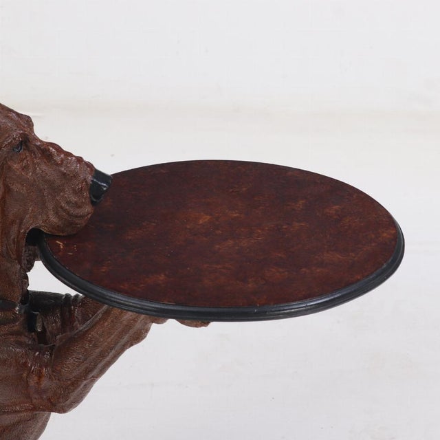Early 21st Century A Whimsical Hound Dog Resin Side / Butler Table. Contemporary. For Sale - Image 5 of 7