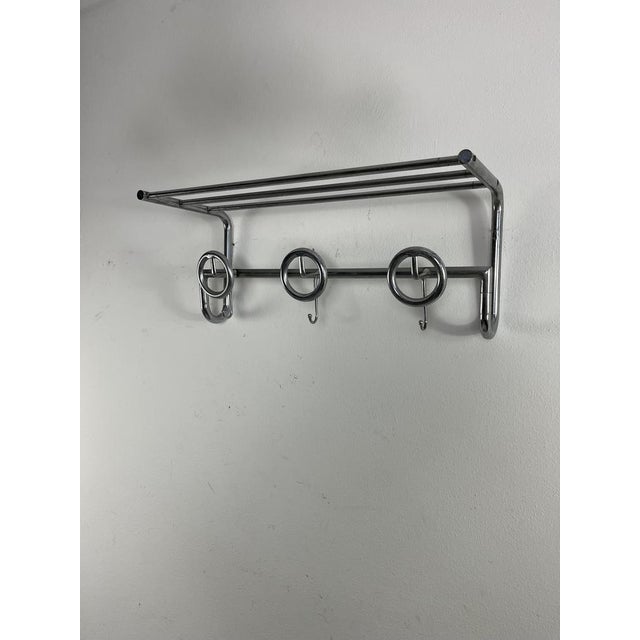 Metal Mid-Century French Steel Coat Hanger, 1950s For Sale - Image 7 of 10