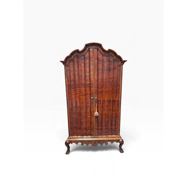 Chippendale Alfonso Marina Armario Chippendale Mexicano III Burl Wood Armoire For Sale - Image 3 of 5