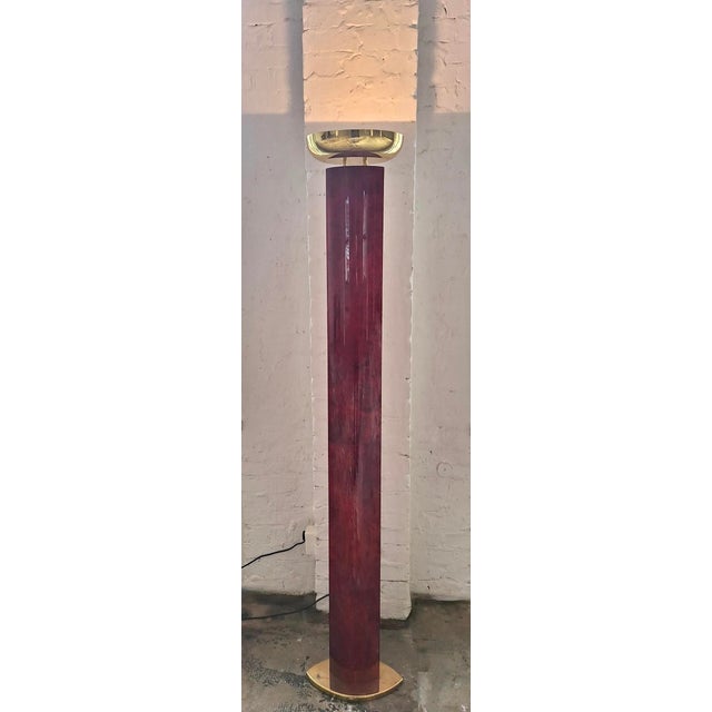 Model 2591 Floor Lamp in Lacquered Parchment from Aldo Tura, Italy, 1970s For Sale - Image 11 of 18