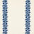 Sample - Schumacher Theodora Embroidery Fabric in Blue For Sale