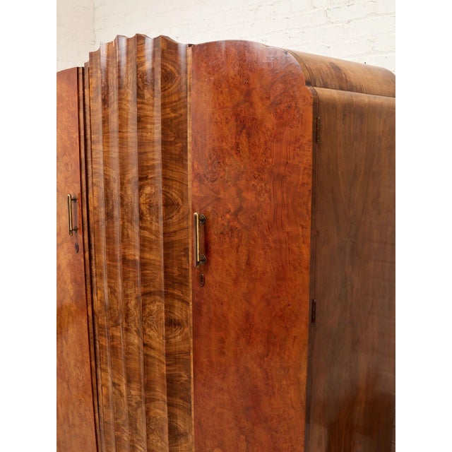 Wood Early 20th Century Art Deco Armoire For Sale - Image 7 of 12