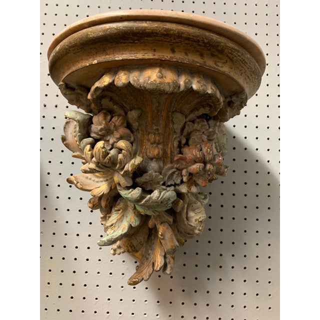 Late 19th Century Antique Wood Wall Brackets a Pair Chairish