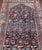 Ivory Antique Persian Hamadan Rug With Deep Indigo Field With Tribal Motifs 6'10 X 12'5 For Sale - Image 8 of 14