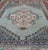 Rustic Vintage Turkish Oushak Rug With Vibrant Teal and Rich Maroon Accents For Sale - Image 3 of 10