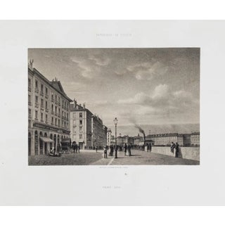 Antonio Fontanesi, Grand Quai, 19th Century, Original Lithograph For Sale