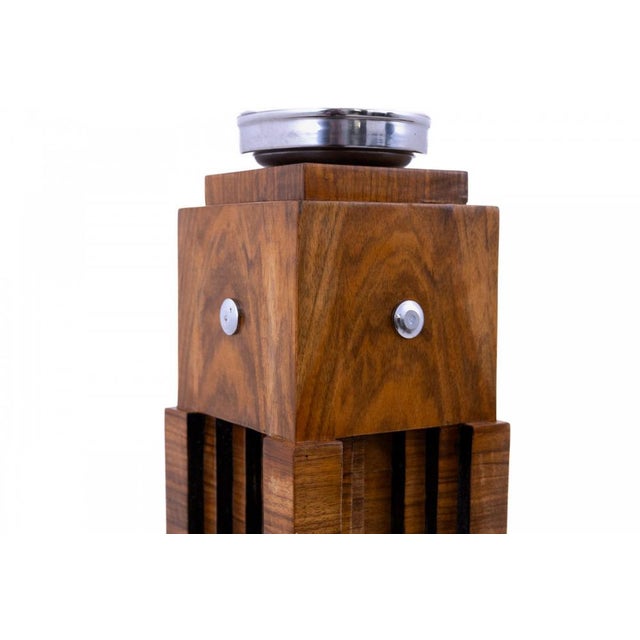 Wood Art Deco Style Floor Lamps, Poland, 1940s, Set of 2 For Sale - Image 7 of 8