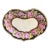 Antique Early 19th Century Derby Porcelain Kidney Shape Dish With Hand Painted Rose Border For Sale