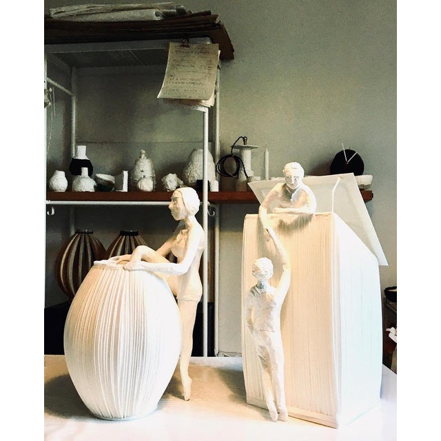 Contemporary Mademoiselle Out of Her Dress Paper Light Sculpture by Papier À Êtres For Sale - Image 3 of 10