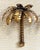 Pair of Maison Jansen Gilt Metal Palm Tree Sconces, France, 20th Century For Sale - Image 4 of 15