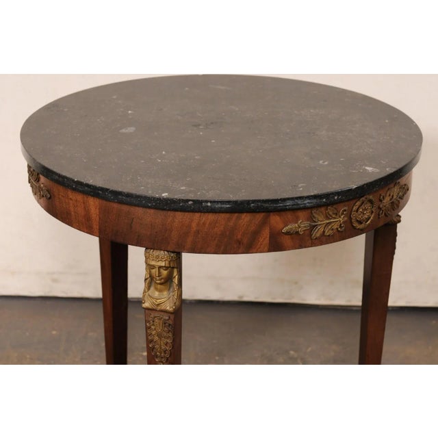 Brown French Neoclassical Period Guéridon Table For Sale - Image 8 of 9