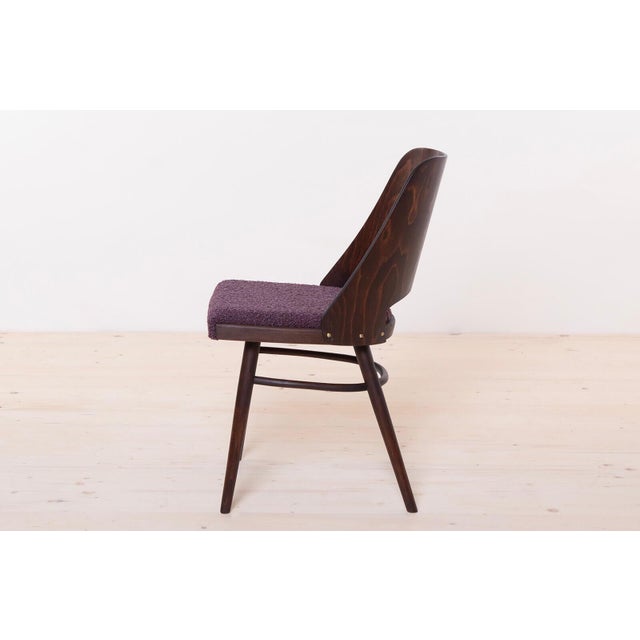 Brown Model 514 Dining Chairs attributed to R. Hofman for Ton, 1960s, Set of 4 For Sale - Image 8 of 16