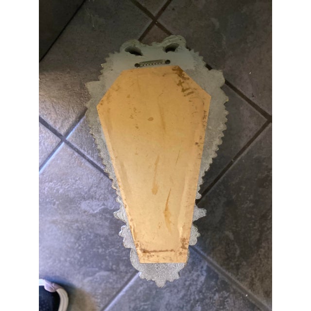 Carved Wall Mirror With Shelf For Sale In Savannah - Image 6 of 9