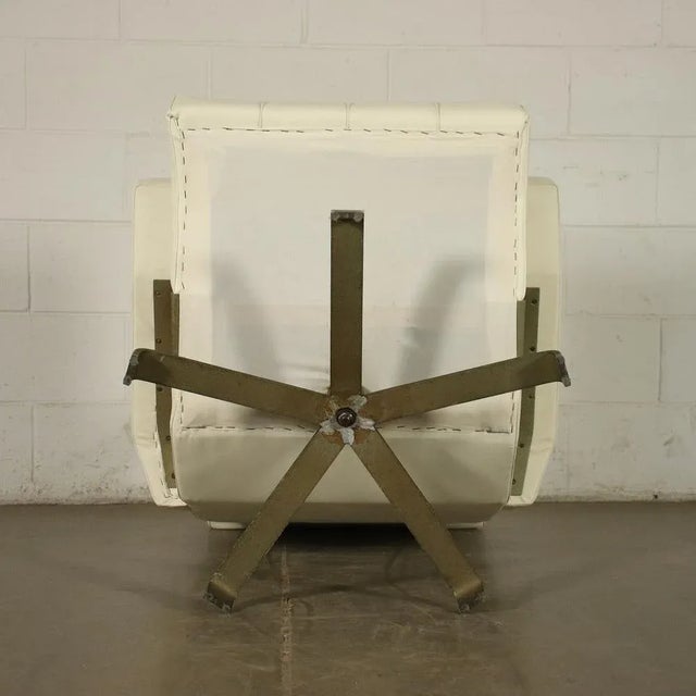 Armchair in Foam Leatherette and Metal, Italy, 1960s For Sale - Image 12 of 13