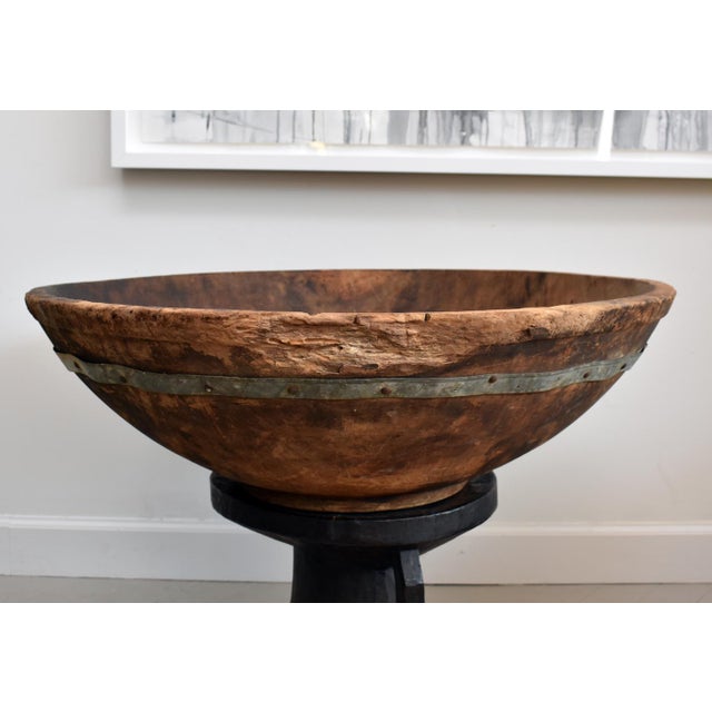 Incredible antique bowl carved from a single stump. West African in origin, with beautiful patina and natural surfaces....