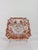 Vintage French Peach-Pink Diamond-Cut Glass Ashtray, 1950s For Sale - Image 15 of 18