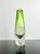 1920s Green Uranium Art Glass Vase with Hand-Engraved Floral Décor from Moser Karlsbad, Czechoslovakia, 1920s For Sale - Image 5 of 10