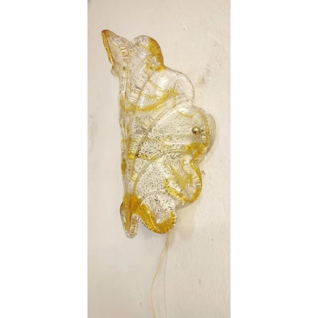 Murano Crystal Wall Light, Italy, 1960s For Sale - Image 4 of 11