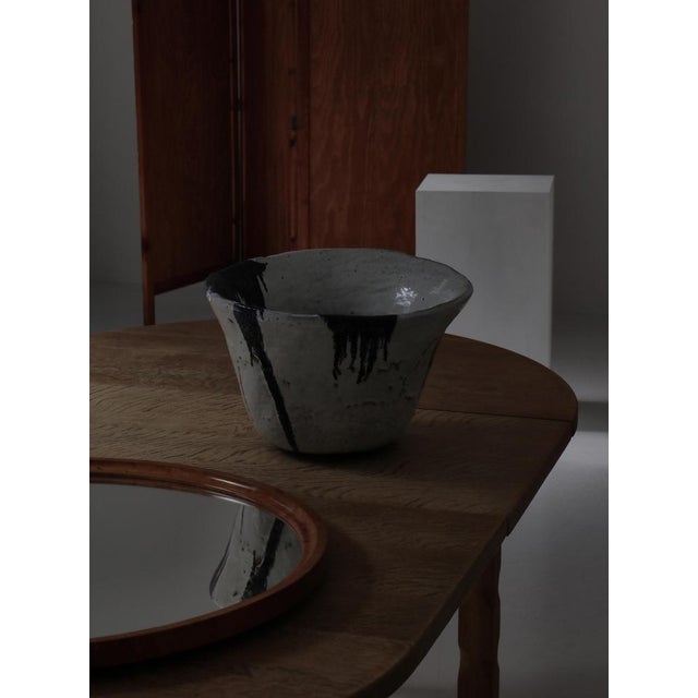 Monumental Danish Modern Stoneware Bowl attributed to Ole Bjørn Krüger, 1960s For Sale - Image 13 of 14
