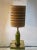 Mid-Century Modern Mid Century Ceramic Lamps With Original Reed & Textile Shades - A Pair For Sale - Image 3 of 8