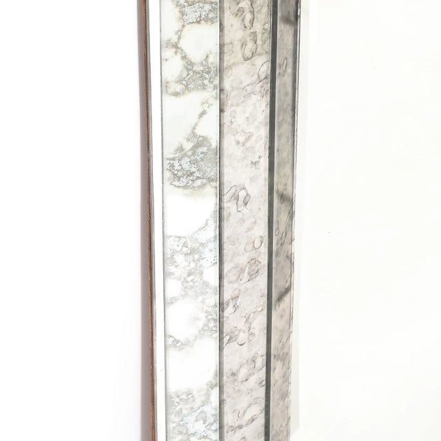 Mid-Century Modernist Tessellated Octagonal Smoked Antiqued Mirror Border For Sale - Image 9 of 12