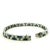 1940s Platinum Diamond and Sapphire Art Deco–Style Link Bracelet For Sale - Image 9 of 10