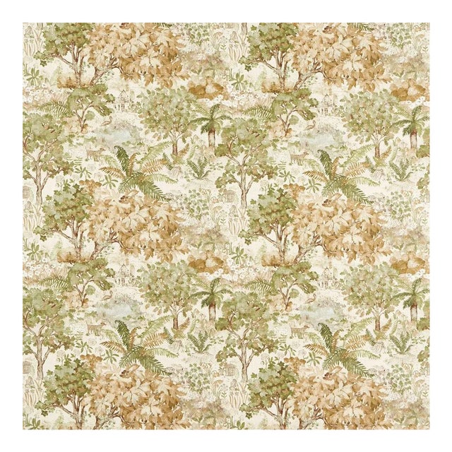 Sanderson The Stumpery Fabric in Lichen For Sale