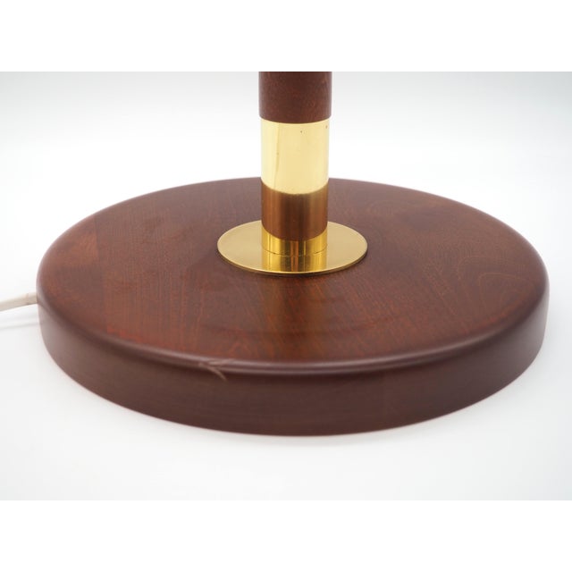Brown Vintage Swedish Wooden Table Lamp by Karin Mobring & Tomas Jelinek for Ikea, 1980s For Sale - Image 8 of 14