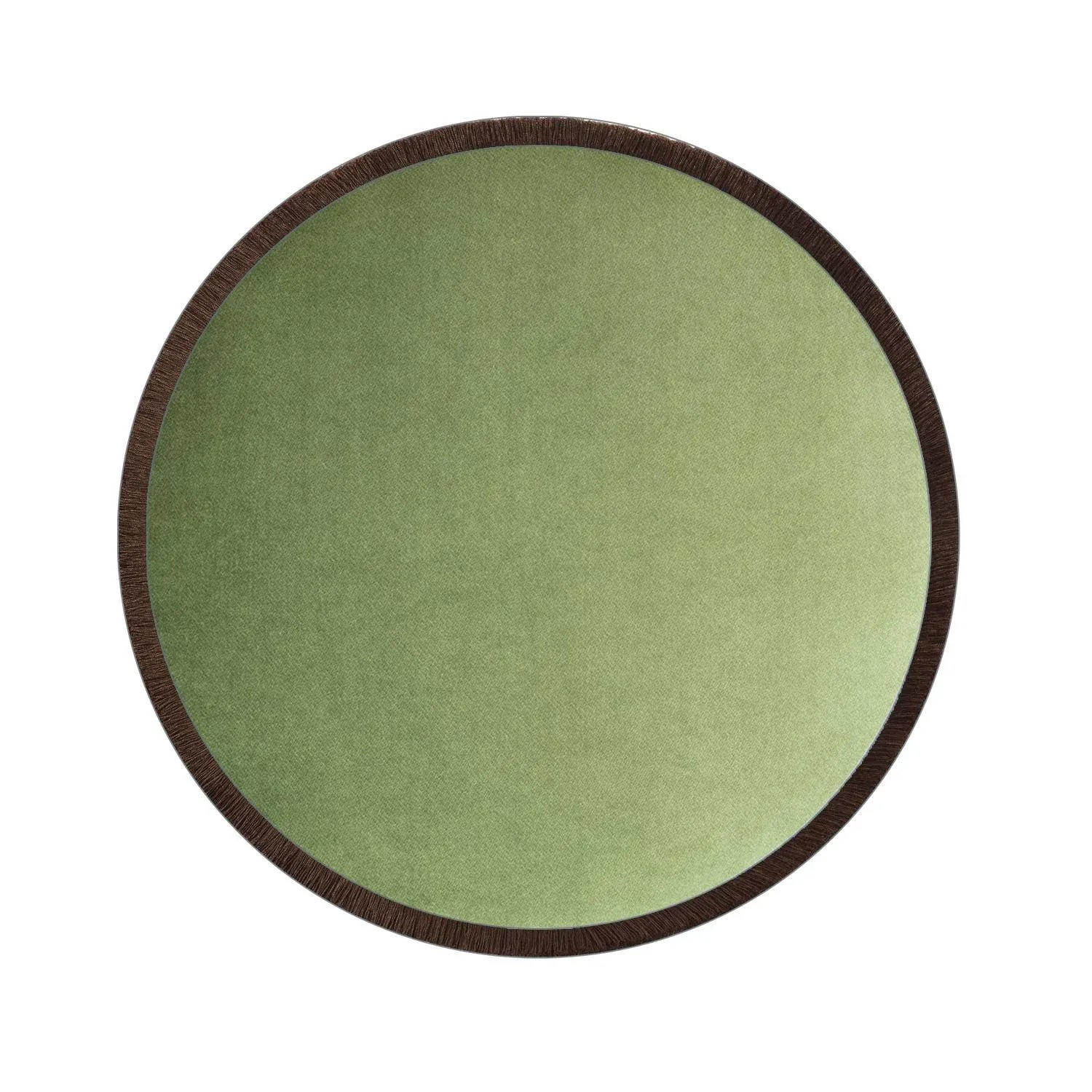 Il Pouf in Graphic Green White Brown from Lo Decor