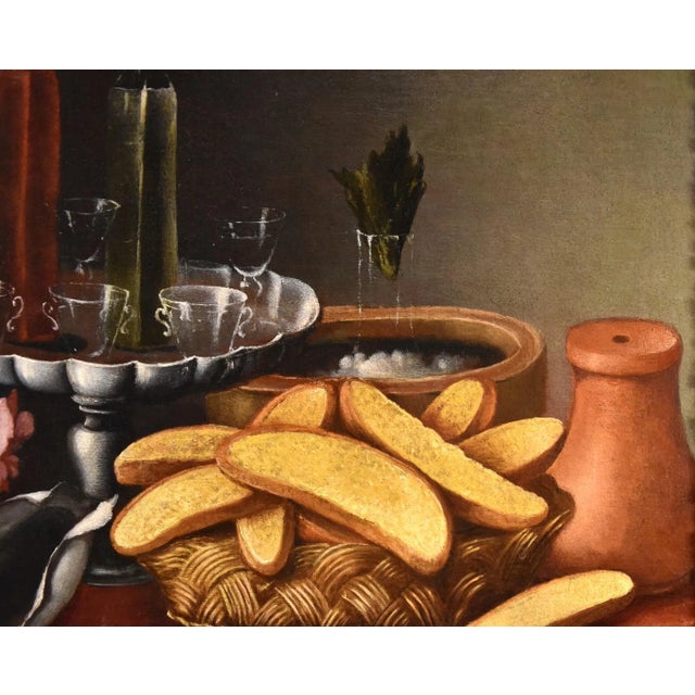 Giacomo Nani, Still Life, 1740, Oil on Canvas, Framed For Sale - Image 12 of 18