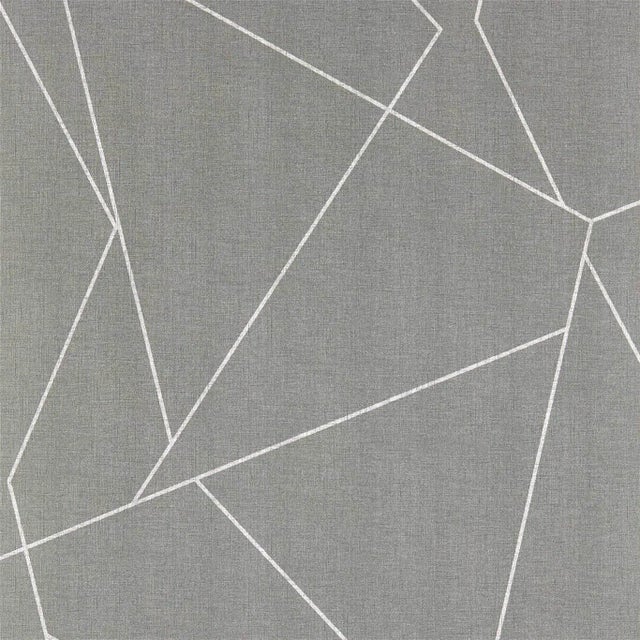 Harlequin Parapet Wallpaper in Slate - a Sample For Sale