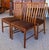 Mid-Century Modern Set of Four Mid Century Modern Teak Frame Dining Chairs c.1960 For Sale - Image 3 of 9