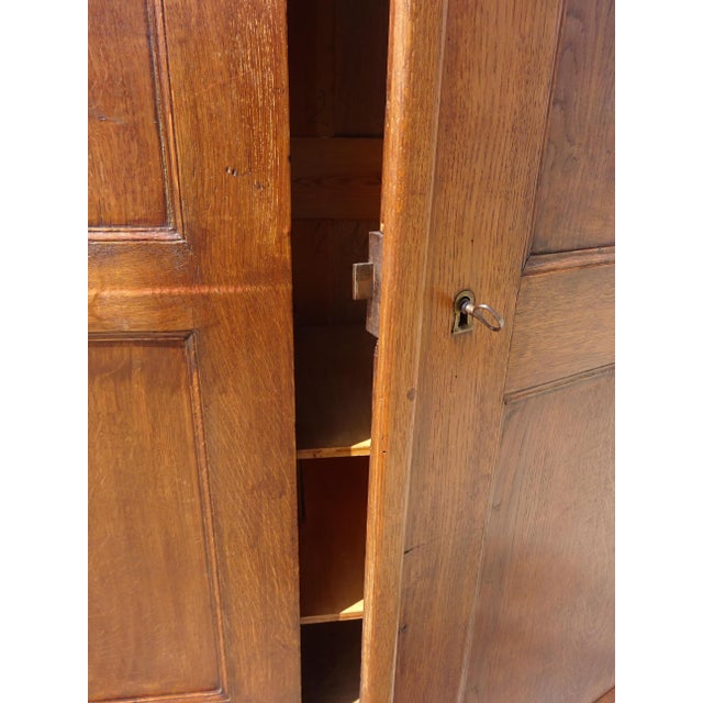 Large Parisian Oak Wardrobe For Sale - Image 10 of 18
