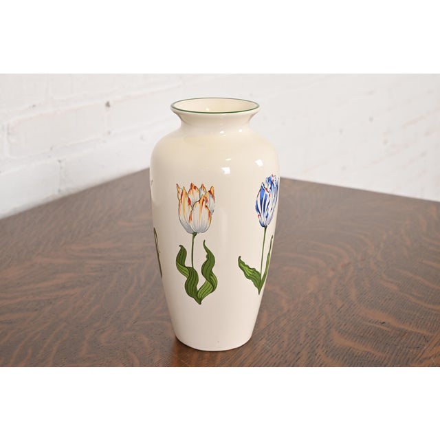 Art Deco Tiffany & Co. "Tiffany Tulips" Porcelain Vase For Sale - Image 3 of 12