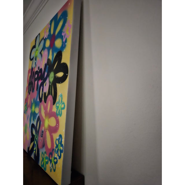 Contemporary "Happiness and Love" Contemporary, Original Painting by Amber Goldhammer For Sale - Image 3 of 5