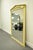 Vintage Hollywood Regency Neoclassical Brass Ring Cream Painted Wall Mirror For Sale - Image 10 of 10