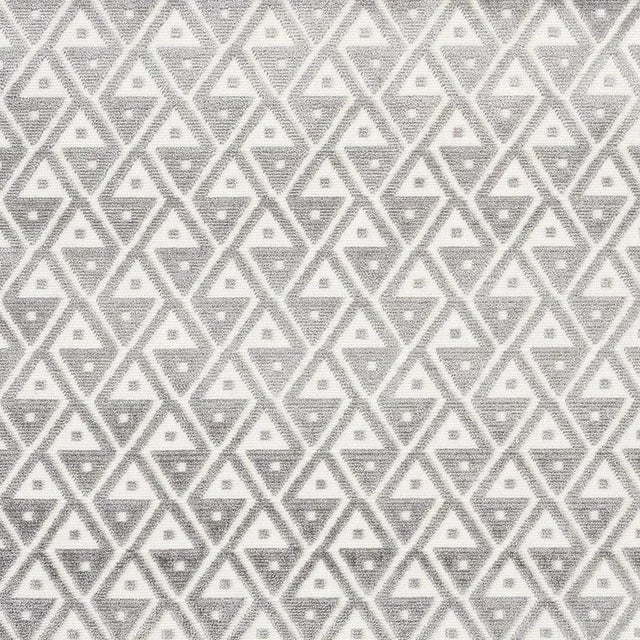 Asian Sample - Schumacher Hoffmann Velvet Fabric in Silver For Sale - Image 3 of 3