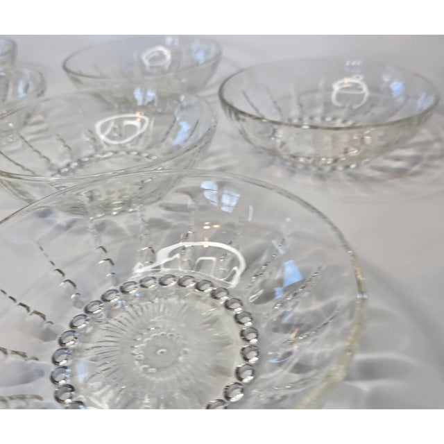 Vintage Coastal Starburst Dessert Bowls- Set of Eight For Sale - Image 13 of 14