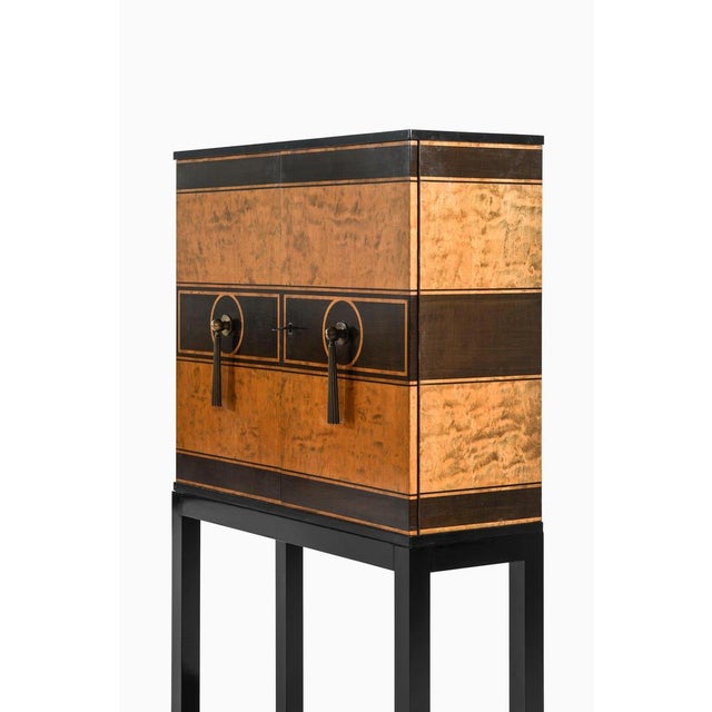 Cabinet in Birch and Lacquer by Otto Schulz, 1930s For Sale - Image 6 of 11