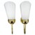 Brass Opaline Wall Lights by Kamenický Šenov, 1970s, Set of 2 For Sale - Image 13 of 13