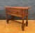 Wood 1940s Spanish Renaissance Low Console Table with Carved Front and Single Drawer For Sale - Image 7 of 13
